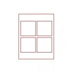 LINDNER - BOX DOPPIO STANDARD a 4 caselle quadrate da 100 mm - Rosso