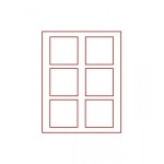 LINDNER - BOX DOPPIO STANDARD a 6 caselle quadrate da 85 mm - Rosso
