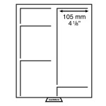 LEUCHTTURM - Box XL fumé con vassoio in floccato bordeaux con divisori mobili