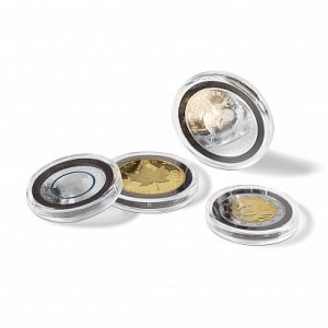 LEUCHTTURM - Capsule ULTRA INTERCEPT senza bordo per monete da 26 mm - 10 pz.
