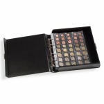 LEUCHTTURM - Cartella a 4 anelli CARTELLA BOX OPTIMA CLASSIC vuota - Nera
