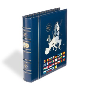 LEUCHTTURM - Cartella a 4 anelli EURO CLASSIC vuota senza custodia