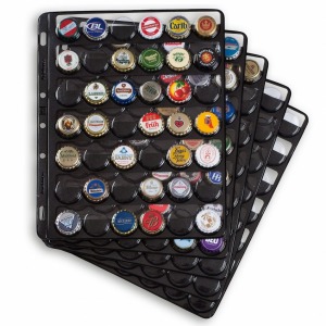 LEUCHTTURM - Cartella a 4 anelli GRANDE PER TAPPI A CORONA vuota, senza custodia