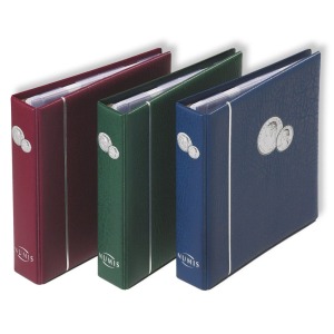 LEUCHTTURM - Cartella a 4 anelli NUMIS con 5 fogli assortiti per monete senza custodia - Qualsiasi colore