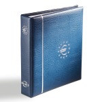 LEUCHTTURM - Cartella a 4 anelli NUMIS per le 21 serie Euro con fogli e custodia