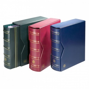LEUCHTTURM - Cartella a 4 anelli OPTIMA GIGANT CLASSIC con custodia - Qualsiasi colore