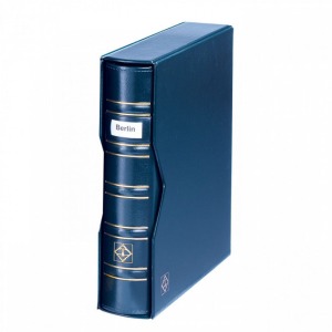 LEUCHTTURM - Cartella a 4 anelli OPTIMA SIGNUM con custodia - Blu