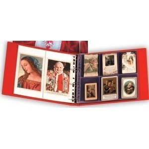 ABAFIL - Cartella a 4 anelli RELIGION con custodia lusso rivestita e 20 fogli - Rossa