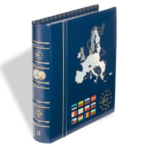 LEUCHTTURM - Cartella a 4 anelli VISTA serie Euro vol. 2 per i successivi 12 Stati con fogli e custodia