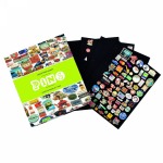 LEUCHTTURM - Cartella a 4 anelli per PINS con 4 pannelli in velluto nero senza custodia