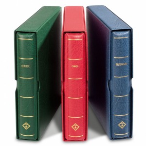 LEUCHTTURM - Cartella a barra rotante PERFECT DP TRADIZIONALE con custodia Deutschland Bundesrepublik - Blu