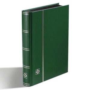 LEUCHTTURM - Classificatore BASIC S32/5 A5 a 16 fogli neri - Verde