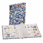 LEUCHTTURM - Classificatore HOBBY W16 A4 a 8 fogli bianchi con copertina decorata