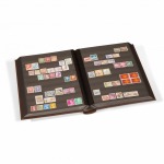 LEUCHTTURM - Classificatore in vera pelle LEDER A4 a 32 fogli neri - Qualsiasi colore