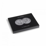 LEUCHTTURM - Cofanetto VOLTERRA in legno con 1 ripiano a 20 caselle rotonde per once Ag. Krugerrand - Nero
