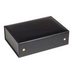LEUCHTTURM - Cofanetto portamonete TABLO per 10 vassoi grandi Tab vuoto - Nero
