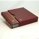 LEUCHTTURM - Custodia per classificatore COMFORT / PREMIUM / LEDER a 64 facciate A4 - Rossa