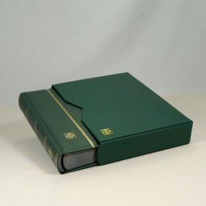 LEUCHTTURM - Custodia per classificatore COMFORT / PREMIUM / LEDER a 64 facciate A4 - Verde