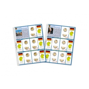 ABAFIL - Fogli 2 € commemorativi 5 ZECCHE DELLA GERMANIA 2018