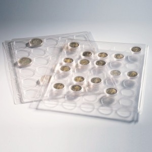 LEUCHTTURM - Fogli ENCAP per 48 capsule con diametro interno da 22/23 mm - 2 pz.