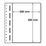 LEUCHTTURM - Fogli LB 1 MAX a 1 tasca da 205x293 mm - 10 pz.