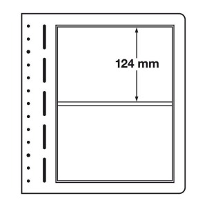 LEUCHTTURM - Fogli LB 2 a 2 tasche da 190x124 mm - 10 pz.