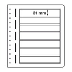 LEUCHTTURM - Fogli LB 7 a 7 tasche da 190x31 mm - 10 pz.