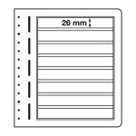 LEUCHTTURM - Fogli LB 8 a 8 tasche da 190x26 mm - 10 pz.