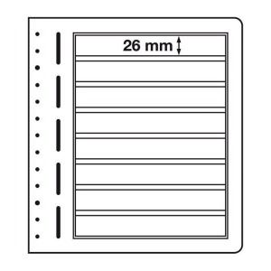 LEUCHTTURM - Fogli LB 8 a 8 tasche da 190x26 mm - 10 pz.