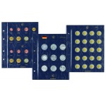 LEUCHTTURM - Fogli VISTA generici per 2 serie Euro da 1 cent. a 2 € - 2 pz.