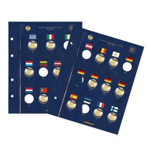 LEUCHTTURM - Fogli VISTA per 2 € 30° della Bandiera Europea 2015