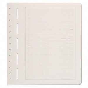 LEUCHTTURM - Fogli generici bianco naturale quadrettati in grigio PRIMUS A - 50 pz.