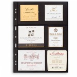 LEUCHTTURM - Fogli neri GRANDE 3 S a 3 tasche da 216x98 mm per lato - 5 pz.