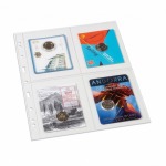 LEUCHTTURM - Fogli trasparenti GRANDE 2 CT a 4 tasche da 106x150 mm - 5 pz.