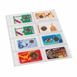 LEUCHTTURM - Fogli trasparenti GRANDE 4 CT a 8 tasche da 106x72 mm - 5 pz.