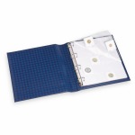 LEUCHTTURM - Fogli trasparenti GRANDE M 20 K a 20 tasche per Oblò da 50 mm - 5 pz.
