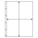 LEUCHTTURM - Fogli trasparenti KANZLEI 1 C a 1 tasca da 330x420 mm - 5 pz.