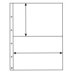 LEUCHTTURM - Fogli trasparenti KANZLEI 2 C a 2 tasche da 330x210 mm - 5 pz.