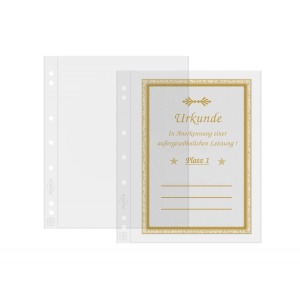 LEUCHTTURM - Fogli trasparenti NUMIS 1 C a 1 tasca da 165x219 mm - 10 pz.