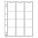 LEUCHTTURM - Fogli trasparenti NUMIS 44 a 12 tasche da 44 mm - 5 pz.