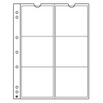 LEUCHTTURM - Fogli trasparenti NUMIS 55 a 6 tasche da 55 mm - 5 pz.