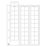 LEUCHTTURM - Fogli trasparenti OPTIMA 20 a 54 tasche da 20 mm - 5 pz.
