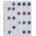 LEUCHTTURM - Fogli trasparenti OPTIMA 27 a 35 tasche da 27 mm - 5 pz.