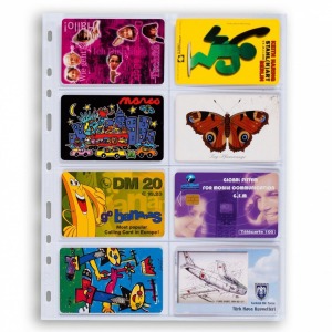 LEUCHTTURM - Fogli trasparenti OPTIMA 4 VC a 8 tasche da 88x55 mm - 10 pz.