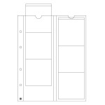 LEUCHTTURM - Fogli trasparenti OPTIMA 65 6 caselle da 65 mm - 5 pz.