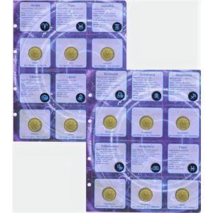 Inserti San Marino 5 Euro commemorativi serie Zodiaco per tutte le 12 monete Master Phil