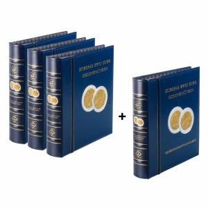LEUCHTTURM - OFFERTA: Album OPTIMA 2 € commemorativi vol. 1 + vol. 2 + vol. 3 + Emissioni Congiunte con fogli e custodie