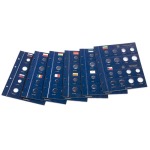 LEUCHTTURM - OFFERTA: Cartelle a 4 anelli VISTA serie Euro vol. 1 + vol. 2 con fogli e custodia