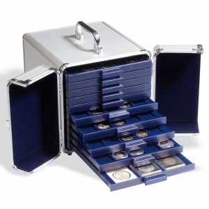 LEUCHTTURM - Valigetta CARGO S 10 in alluminio per 10 Box Smart, vuota