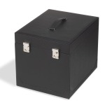 LEUCHTTURM - Valigetta PORTABOX in similpelle per 10 Box MB o 6 Box MB XL vuota - Nera
